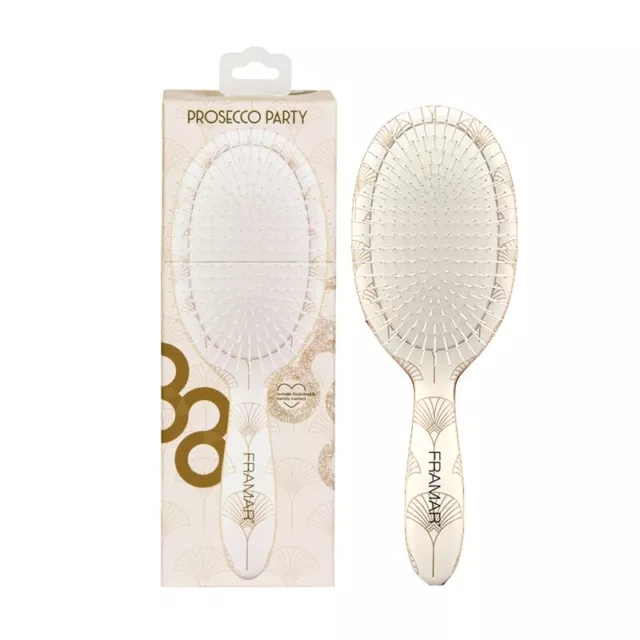 Brosse pour Cheveux FRAMAR Detangle Brush Prosecco Fête