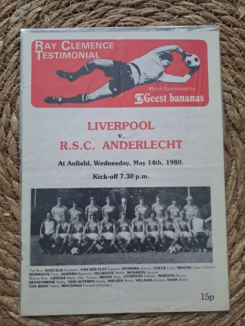 Souvenir Ticket Stub - Finale Super Coupe D'Europe 1978 : Liverpool Vs