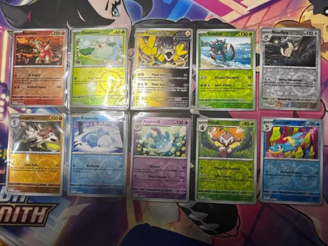 Lot 10 Reverse Carte Pokémon Forces Temporelles Ev05