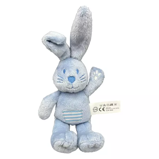 Tchibo Tcm Hase Plüsch Stofftier Schnullerhalter 24cm Blau Häschen Kaninchen Top