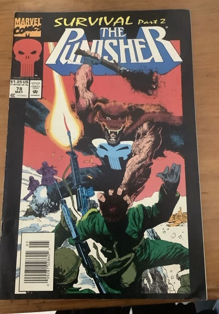 The Punisher Vol 2 #78 May, 1993 Humans Marvel Comic Book By Roger Salick