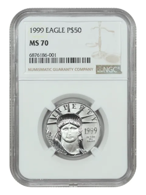 1999 $50 Statue of Liberty NGC MS70