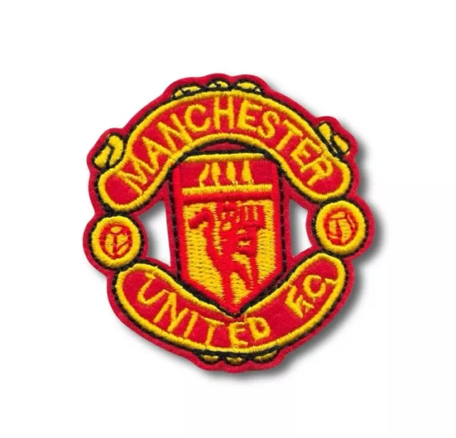 Parche Del Manchester United. Parche Bordado Termoadhesivo De Gran Calidad