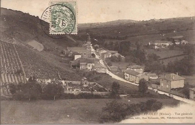 Cpa 69 Rivolet. Vue Generale./Chambion Edit.villefranche / Ecrite En 1907 .Be.$