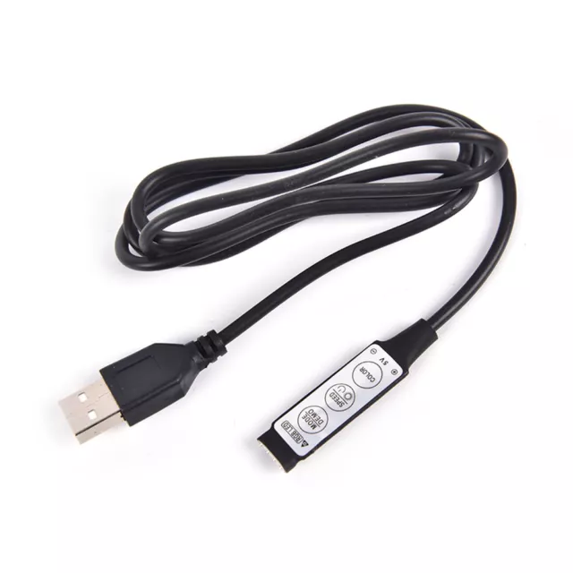 DC 5V USB LED RGB Controller 3Key 4Pin Fernbedienung für LED-Streifen-Licht.tq