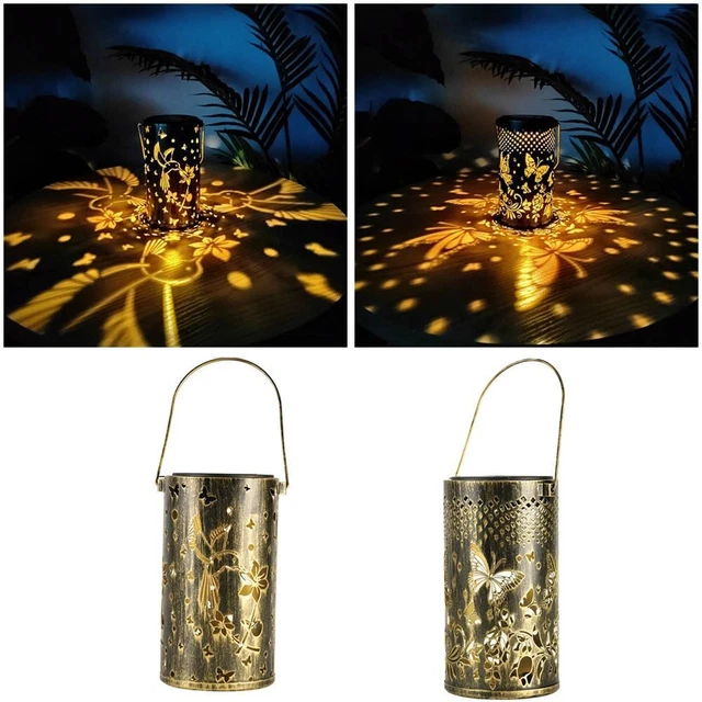 Lanterns Hanging Lights Garden Light Projection Lantern Solar Outdoor Lanterns