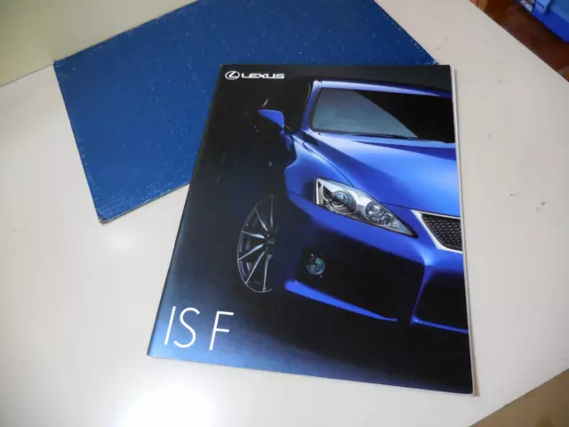 LEXUS IS-F ISF Japanese Brochure 2007/10 DBA-USE20 2UR-GSE