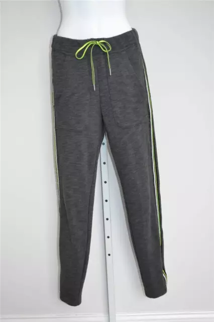 Alexander Wang Charcoal Grey w/ Multi-Colored Racing Stripe Sweatpants, XS