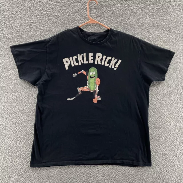 Rick & Morty T Shirt Mens 2XL Pickle Rick Graphic Cartoon TV Funny Adult Swim