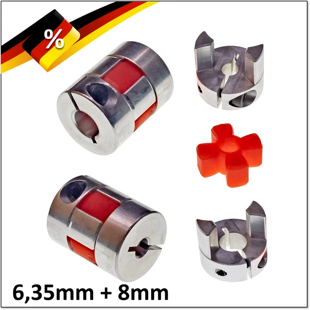 Markenlose Motor Kupplung CNC Wellenkupplung Flexibel – Plum-Klauenkupplung Für Servomotoren, Größen 14-105 Mm Wellenkupplung 10 Mm