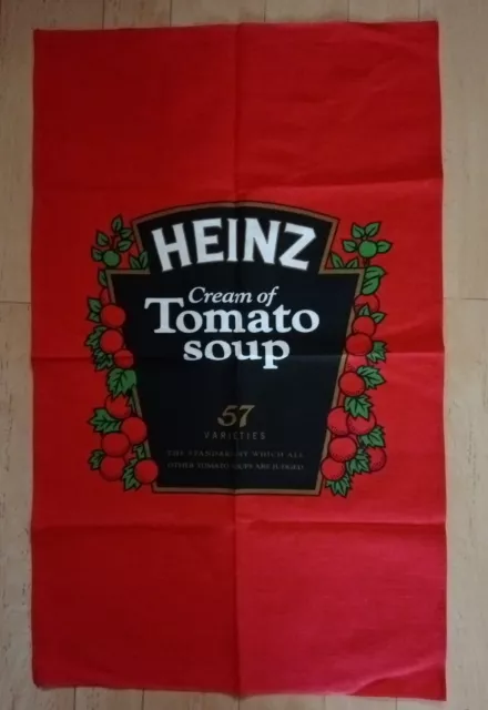 Heinz Cream of Tomato Soup Tea Towel. Vintage, Original, New.