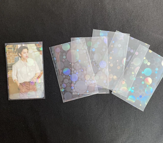 KPOP HOLOGRAPHIC PHOTOCARD Sleeves 20 PCS BTS BLACKPINK SEVENTEEN TXT