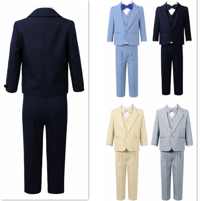 Blazer camicia pantaloni gilet mosca matrimonio set