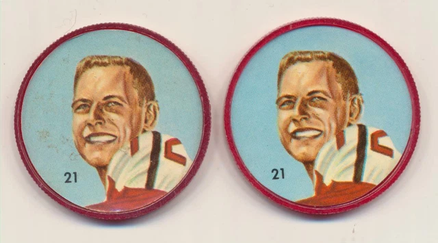 1963 #21 Russ Jackson (2 Nalley's Coins) Humpty Dumpty & Hunter's Potato Chips