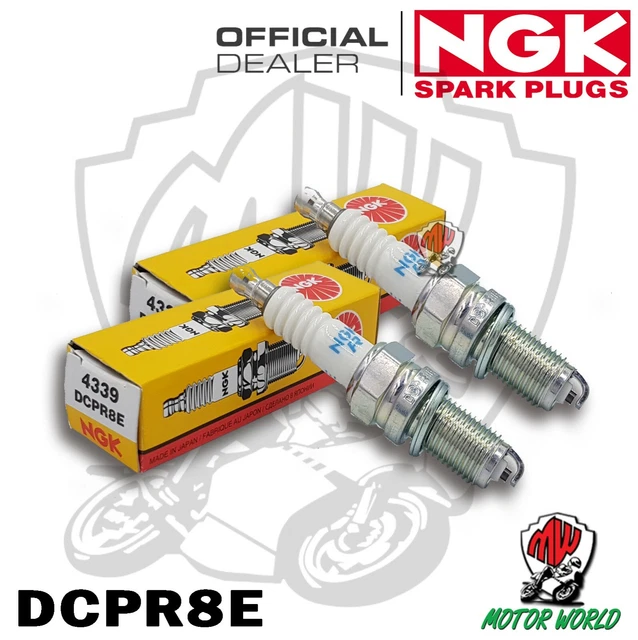 SET 2 BOUGIES Spark Plug NGK DCPR8E Harley Davidson 1586 Dyna Street