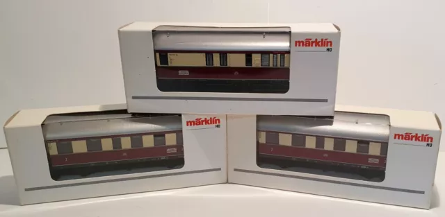 Märklin H0 43151 / 2x 43136 Personenwagen Konvolut neuwertig in OVP