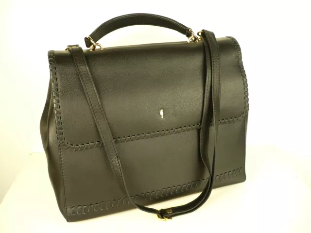 Ledertasche NEU ! von OCHNIK schwarz  ECHTLEDER Aktentasche Crossbody Glattleder