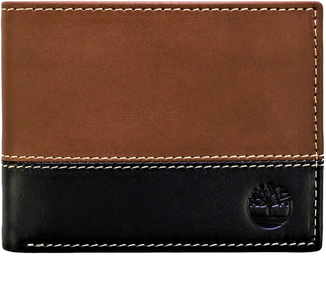 Timberland Men's Premium Genuine Leather Commuter Bifold Wallet