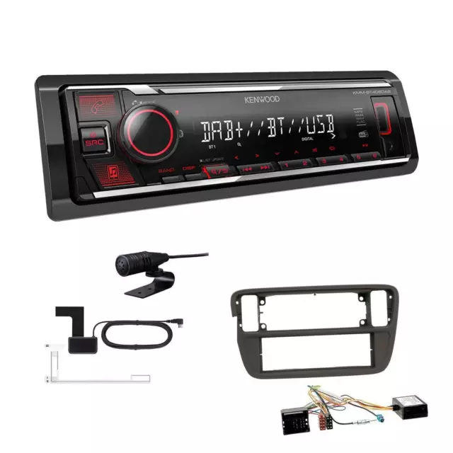 Kenwood DAB+ Media Receiver Autoradio Bluetooth für Seat Mii ab 2011 mit Canbus