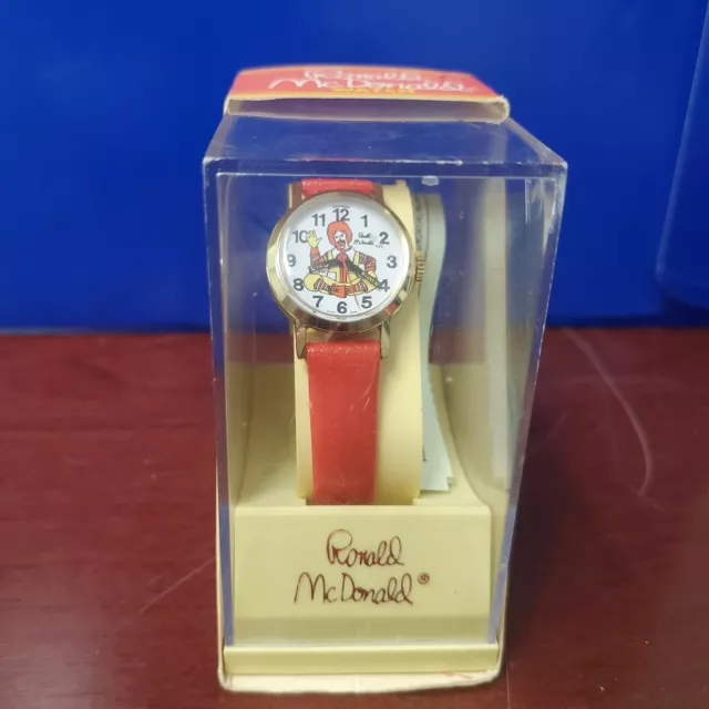 1980 NEW OLD Stock Vintage Criterion Ronald Mcdonald Swiss Made  Watch