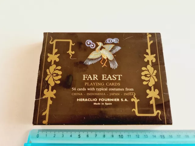 Cards For Game Far East Heraclio Fournier Poker Rummy Vintage Playing Cards New