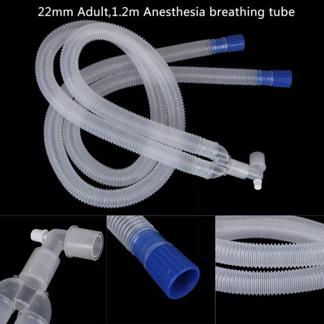 22mm Adult 1.2m Breathing 2 Tube Group Respiratory Anesthesia Machine Circ^EL