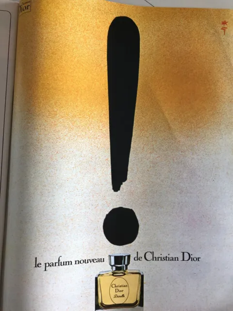Vintage Advertising Advertising - CHRISTIAN DIOR PERFUME - December 1972