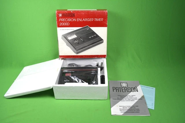 Temporizador ampliador digital Paterson 2000D. Unidad Pro Darkroom.  PTP745 15B