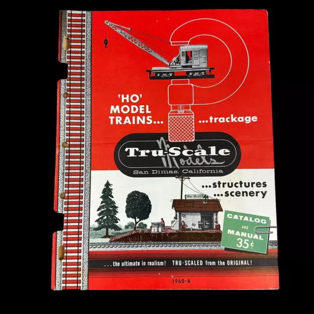 Vintage 1960 Tru-Scale Models HO Railroad Train Price Order Catalog Brochure