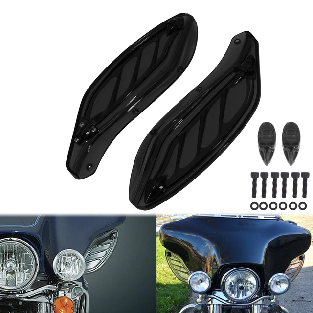Spoiler Pare-Brise Moto 7 Pouces Universel Café Racer - Déflecteur Phare Guidon
