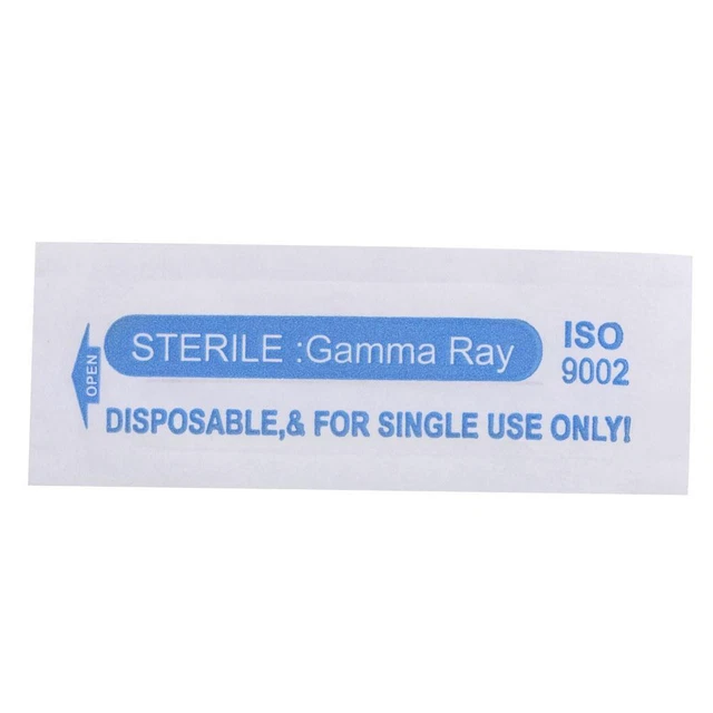 Juego de 100 agujas desechables para máquina de tatuaje de cejas 1R - herramienta de maquillaje permanente