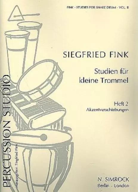Studien für kleine Trommel Vol. 2 Siegfried Fink