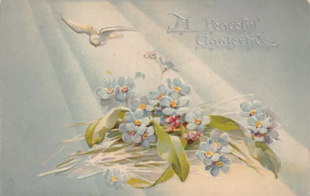 Raphael Tuck Vintage A Peaceful Eastertide Postcard Posted 1909 CP343