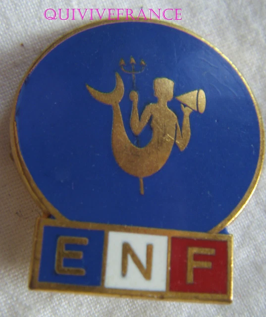 Insigne Ecole De Natation Française - 1er Triton - Pin's Email Vintage