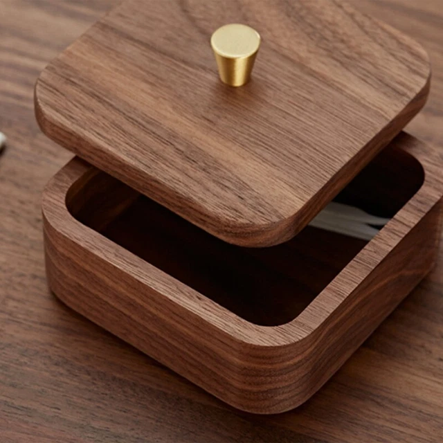 Nordic Simple Black Walnut Dental Floss Box Home Personalized Box Durable Qhhg