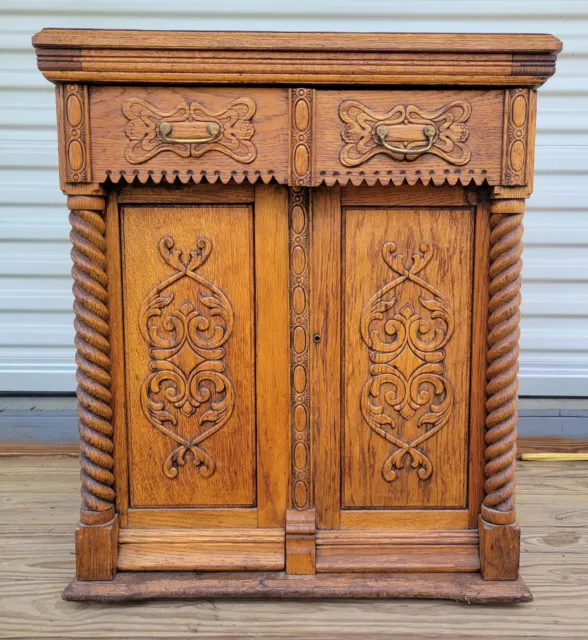 Treadle Sewing Cabinet Ornate Antique 1902 Sears/Minnesota~Pick-Up Only