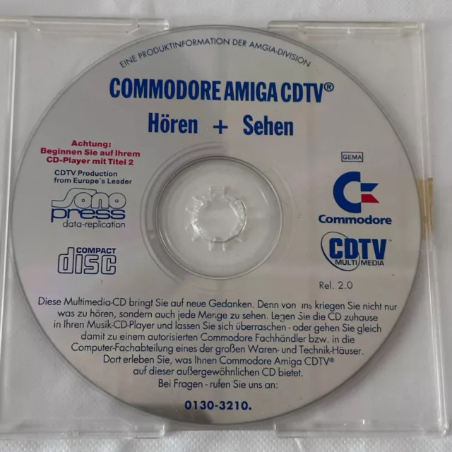 COMMODORE AMIGA CDTV - Hören + Sehen CD-ROM