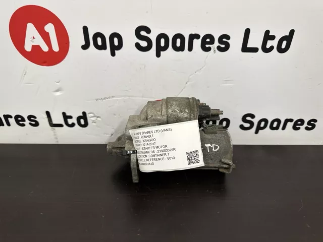 Renault Kangoo 2014-2017 1.5 Diesel K9K608 Starter Motor P/N 233003329R