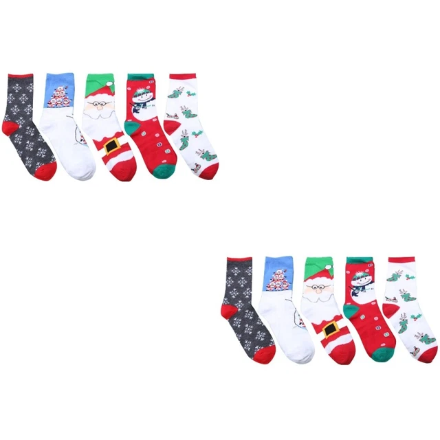 10 Pairs christmas cotton socks Chaussette Homme Décor De Noël Chaussettes Pour