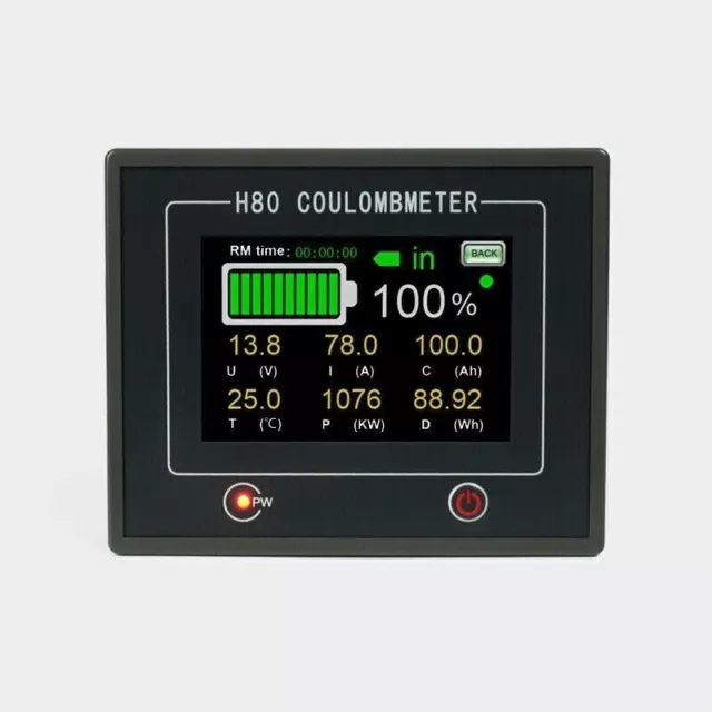 0-100V Digital LCD Batterie Monitor Berührbarer Kapazität Voltmeter Analyser 200