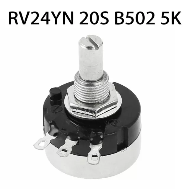 RV24YN 20S B502 24mm Potentiometer – 5K und Einzeldreh ideal für Motorsteuerung