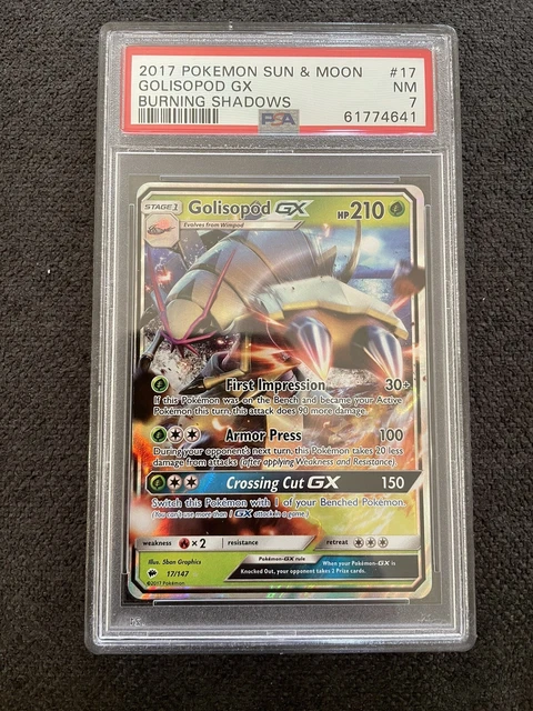 17/147 Golisopod GX Burning Shadows PSA 7