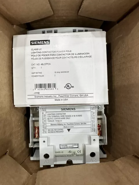 ⚡️Siemens LCE00C002120A 30 Amp Lighting Contactor Base LC Electrically Held⚡️#2