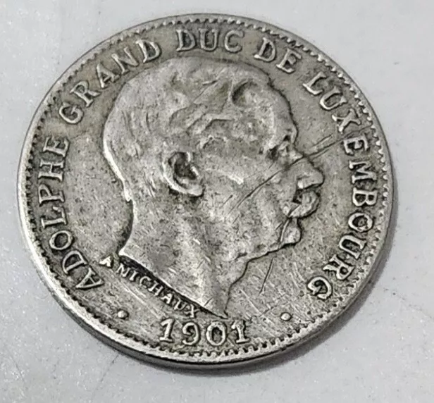 Luxembourg 🇱🇺 Five (5) Centimes Coin 1901 (Grand Duke Adolphus)