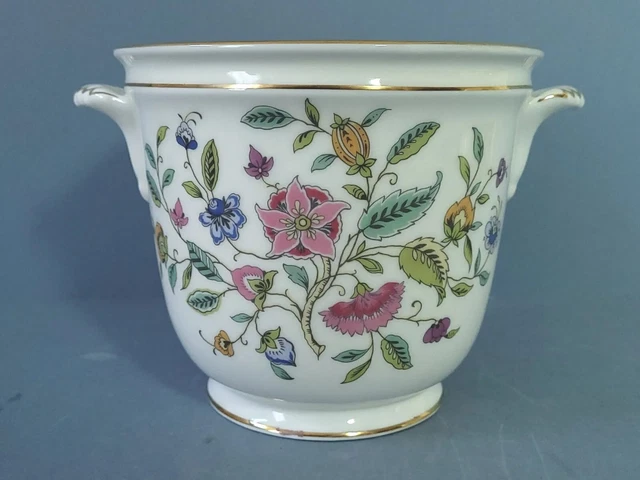 MINTON HADDON HALL Pottery Floral JARDINIERE.