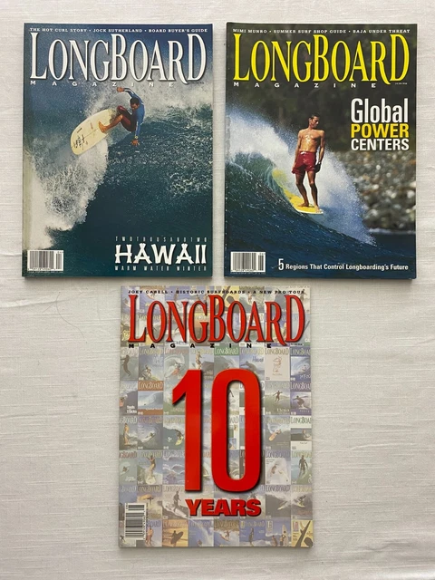LONGBOARD Magazine 2002, Vol. 10 , Lot of 3, Apr/May, June, Aug, Surfing, Travel LONGBOARD Magazine 2002, Vol. 10 , Lot of 3, Apr/May, June, Aug, Surfing, Travel