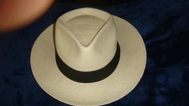 Genuine Ecuadorian Natural Panama Hat - Handwoven  for elegance and good taste..