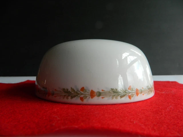 Railroad Dining Car China Hot Food Cover 'FRISCO' Railroad 'THISTLE' PATTERN
