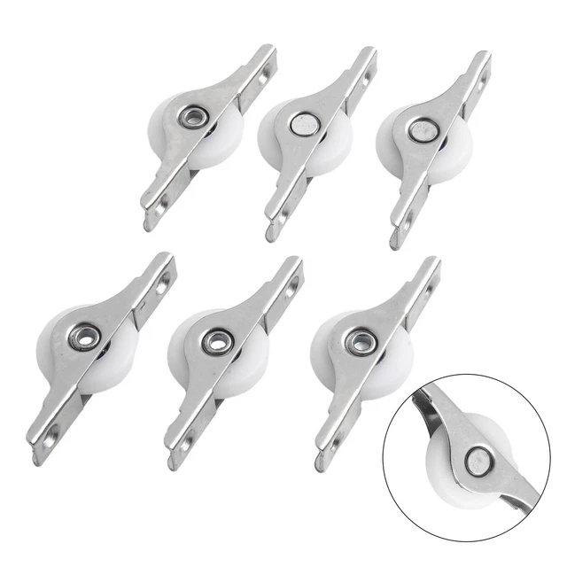 Kit De 10 Paires De Roulements Et Rails Pour Portes Coulissantes D'Armoire/Placard - Marque Uxcell