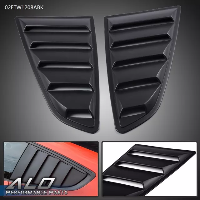 Fit For 15-20 Ford Mustang GT V6 1/4 Quarter Side Window Louver Scoop Cover